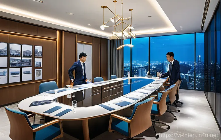 실내건축 자격증 소지자 채용 기업 - **Prompt 1: Collaborative Design in a Modern Vietnamese Corporation**
"A diverse team of profess...