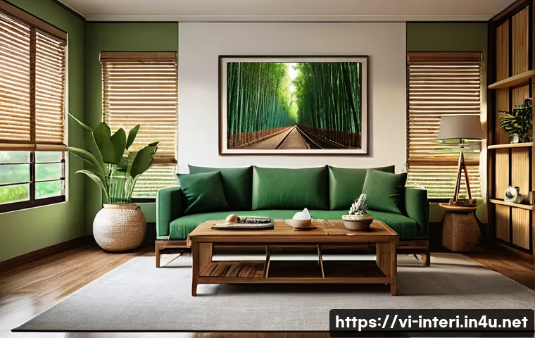 실내건축 이론과 실무의 조화 - A modern Vietnamese living room interior showcasing perfect balance in design: a large comfortable s...