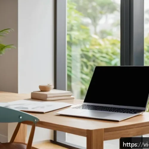 실내건축 포트폴리오 작성법 - A modern Vietnamese interior design portfolio presentation scene, featuring a minimalist living room...
