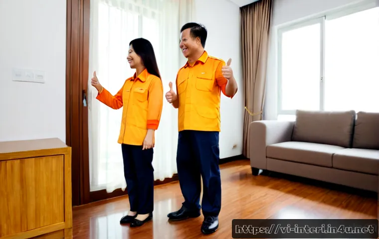 Home 17 실내건축 시공 후 고객 만족도 높이는 방법 - Photorealistic newly renovated Vietnamese family living room in a modern Hanoi apartment, interior c...